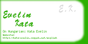 evelin kata business card